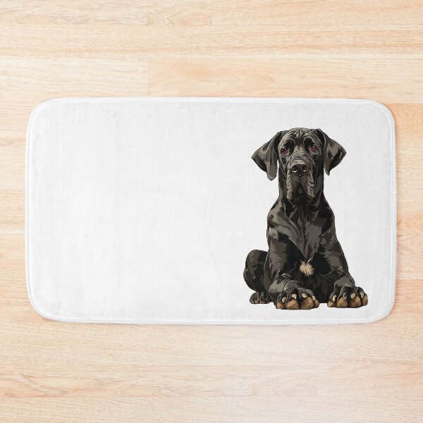 Item preview, Black Great Dane Dog Illustration designed and sold by whyitsme.