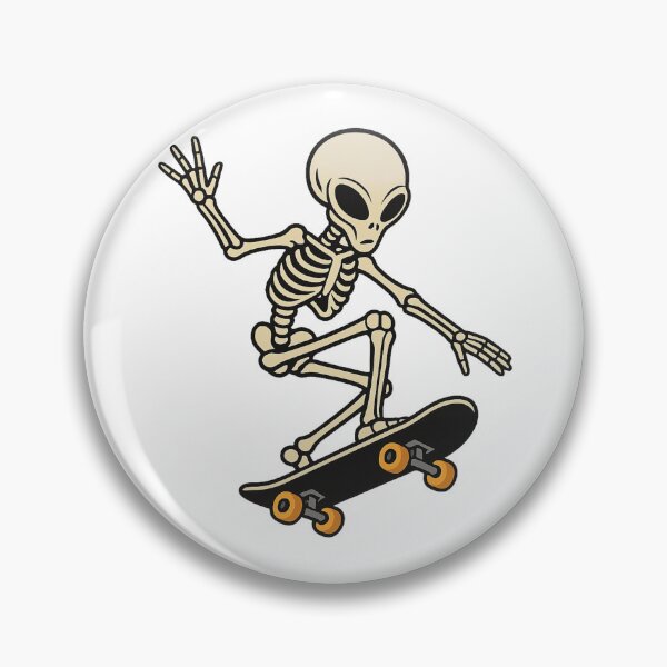Item preview, Alien Skeleton Skateboarder Halloween Design Kid's T-Shirt Design designed and sold by ldjcustomdesign.