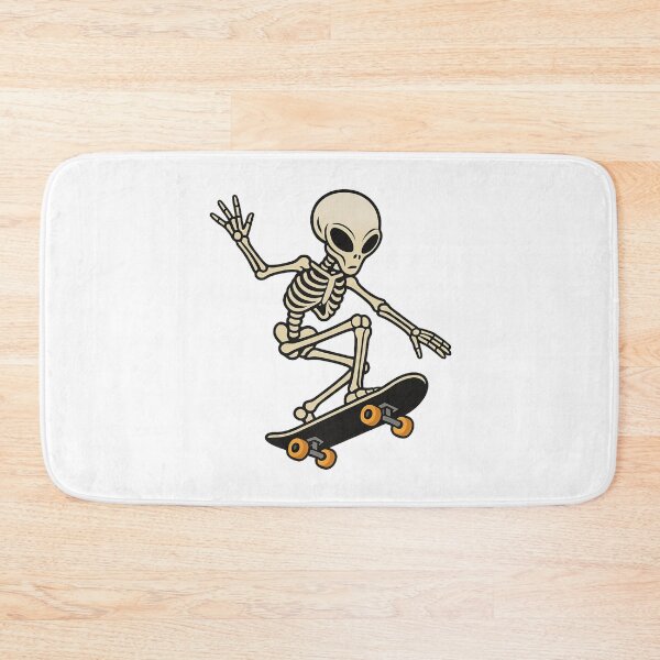 Item preview, Alien Skeleton Skateboarder Halloween Design Kid's T-Shirt Design designed and sold by ldjcustomdesign.