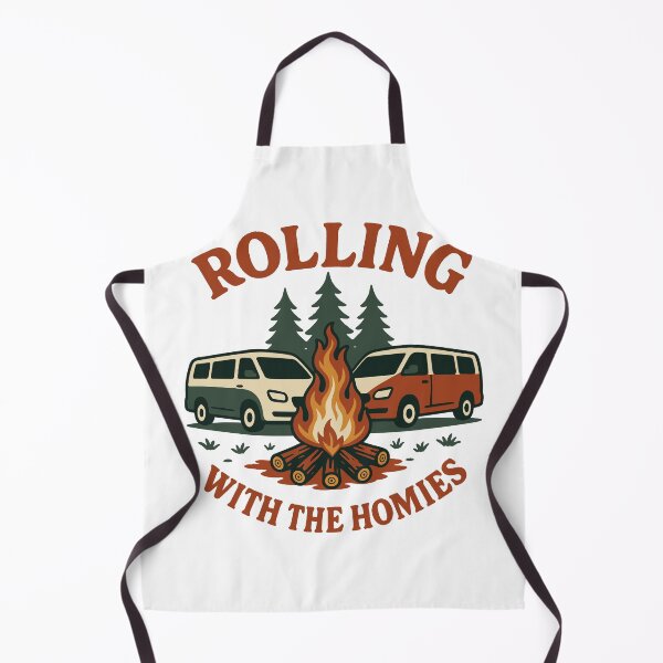 Item preview, Rolling With The Homies Funny Camping Van designed and sold by LuminOrb.