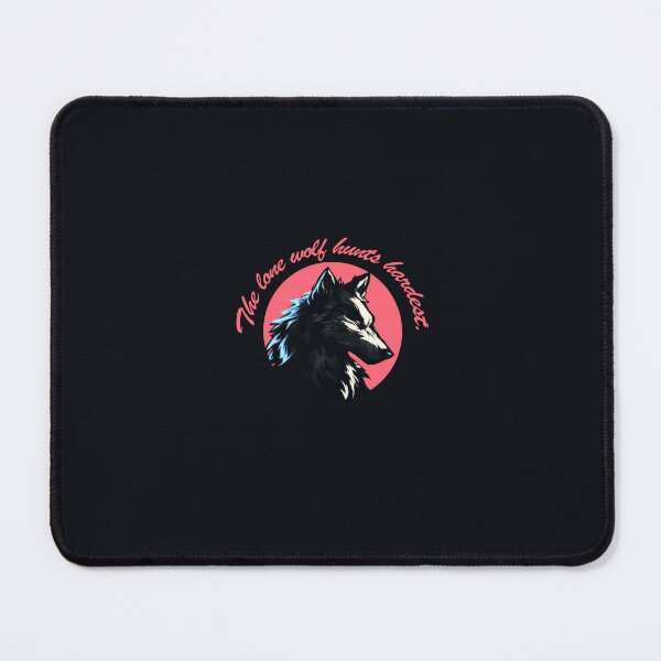 Item preview, The Lone Wolf Hunts Hardest – Dark Wolf Art designed and sold by Enea Kelo.