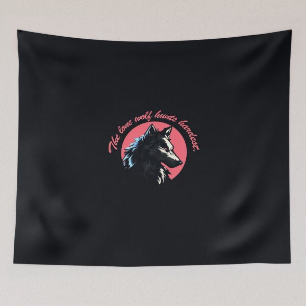 Item preview, The Lone Wolf Hunts Hardest – Dark Wolf Art designed and sold by Enea Kelo.