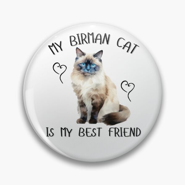Aperçu de l'œuvre Mon chat Birman est mon meilleur ami créée et vendue par Viikis.