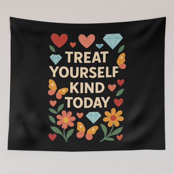 Item preview, Treat Yourself Kind Today Mindfulness self-care designed and sold by LuminOrb.