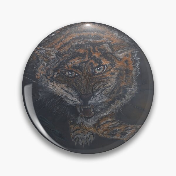 Item preview, Misunderstood Tiger Hand drawn Animals designed and sold by VIBRANTBYSHY.