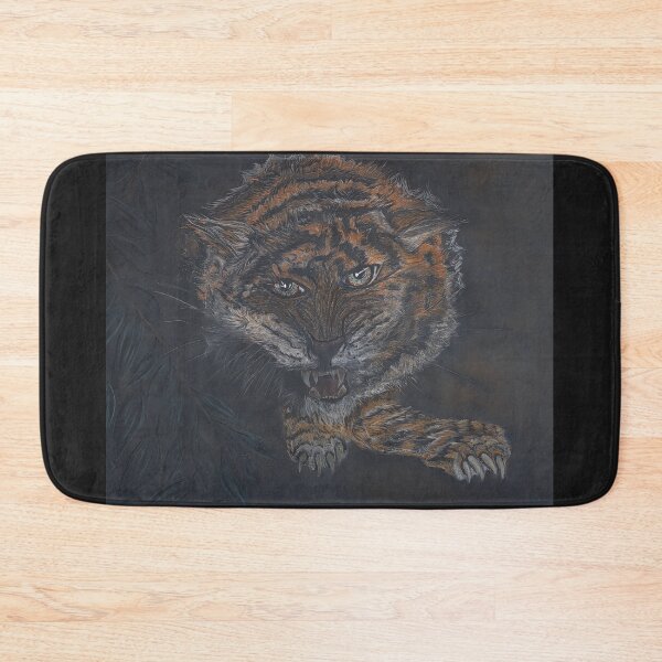 Item preview, Misunderstood Tiger Hand drawn Animals designed and sold by VIBRANTBYSHY.