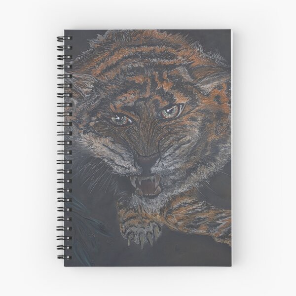 Item preview, Misunderstood Tiger Hand drawn Animals designed and sold by VIBRANTBYSHY.