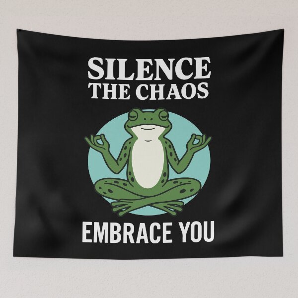 Item preview, Silence The Chaos Embrace You Mindfulness designed and sold by LuminOrb.