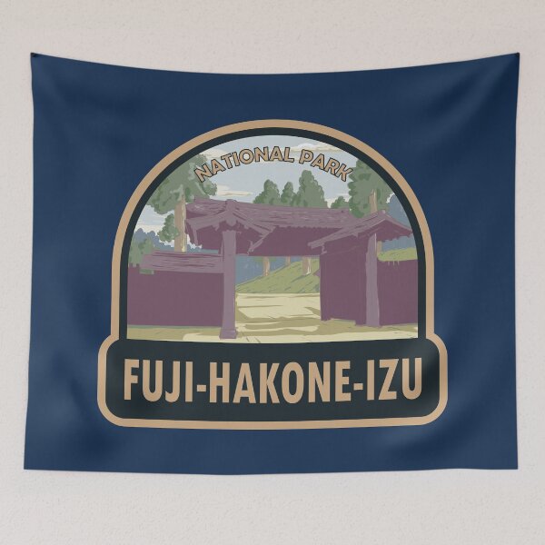 Item preview, Fuji Hakone Izu National Park Japan Travel Art designed and sold by KrisSidDesigns.