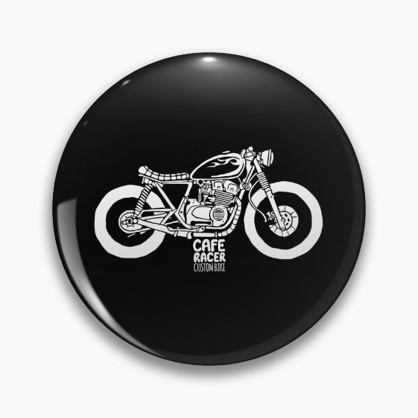 Item preview, vintage monochrome motorcycle designed and sold by Joncasmiart.
