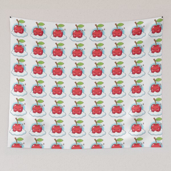Item preview, Cute cherry sleeping on the cloud kawaii designed and sold by EMMonovi.