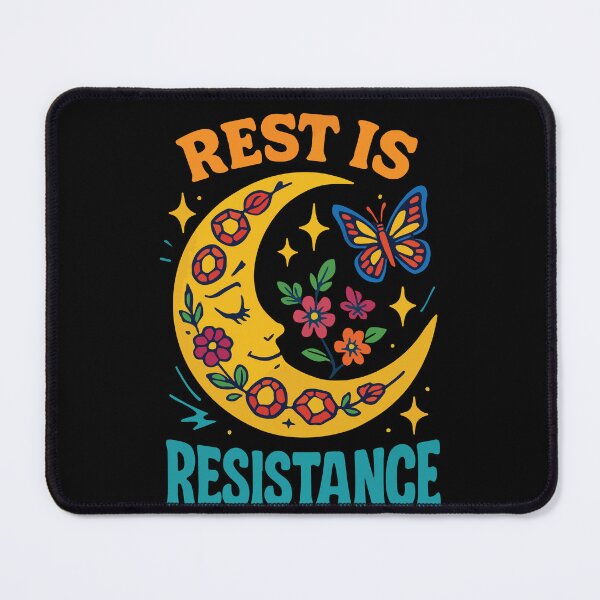 Item preview, Rest Is Resistance Mindfulness Affirmation designed and sold by LuminOrb.