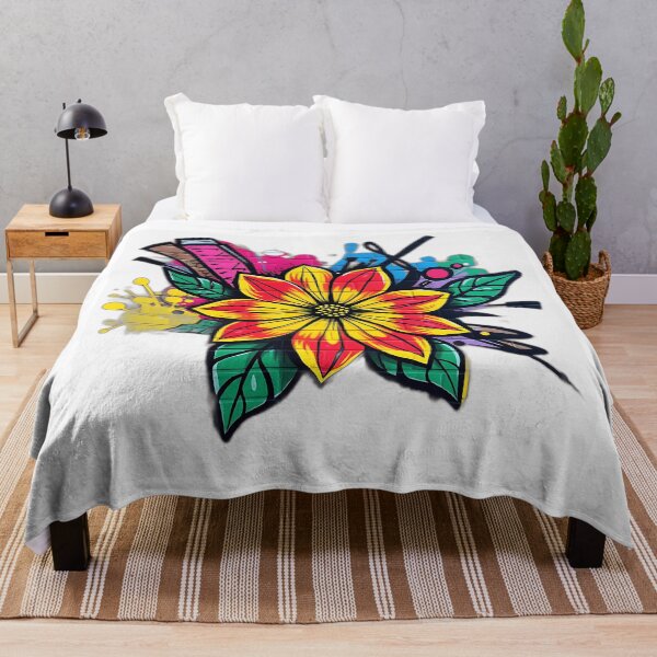 Item preview, Vibrant Graffiti Flower Art designed and sold by sharon1210.