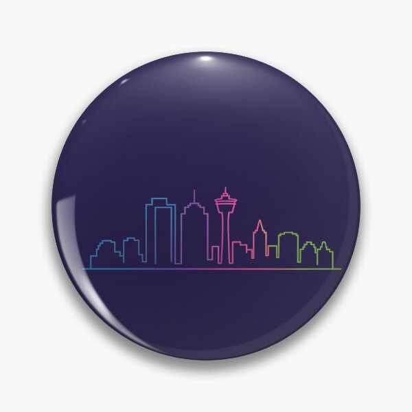 Item preview, Calgary Skyline – Minimalist Neon Travel Souvenir Design designed and sold by Paper Drip.
