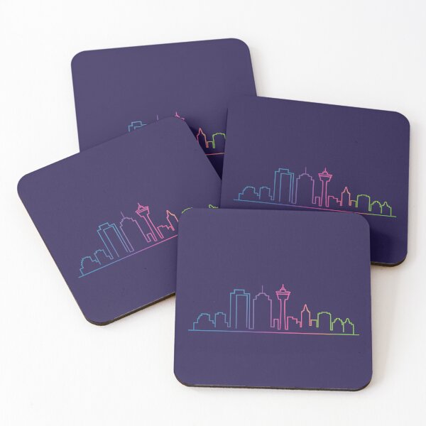 Item preview, Calgary Skyline – Minimalist Neon Travel Souvenir Design designed and sold by Paper Drip.
