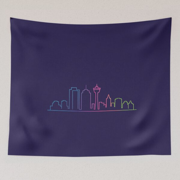 Item preview, Calgary Skyline – Minimalist Neon Travel Souvenir Design designed and sold by Paper Drip.