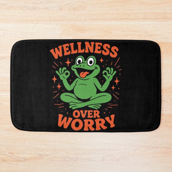Item preview, Wellness Over Worry Mindfulness Yoga Meditation designed and sold by LuminOrb.