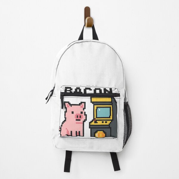 Item preview, Insert Coin for Bacon – Funny Pixel Pig Arcade Design designed and sold by SlomianyPisarz.
