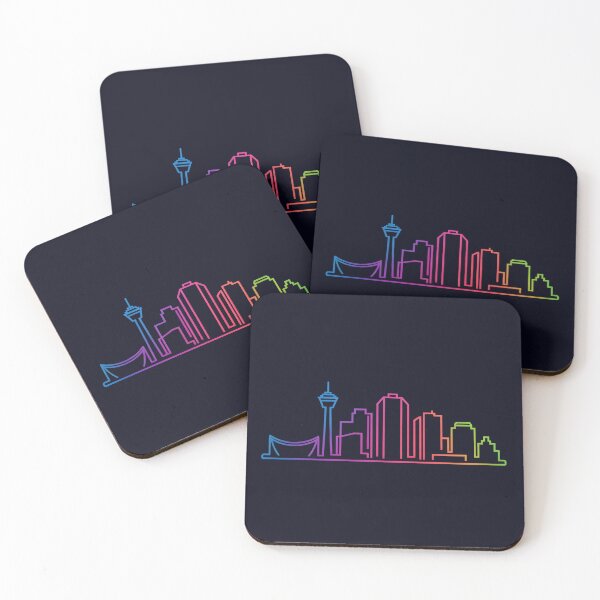 Item preview, Calgary Skyline – Minimalist Neon Travel Souvenir Design designed and sold by Paper Drip.