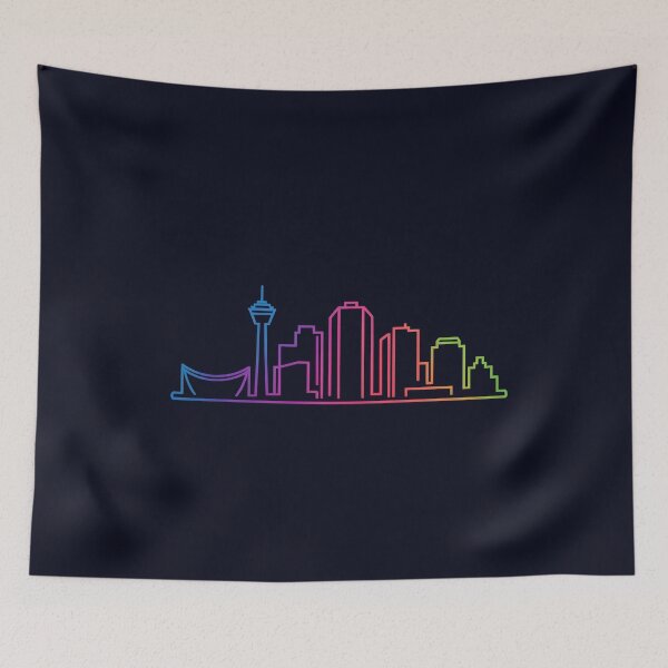 Item preview, Calgary Skyline – Minimalist Neon Travel Souvenir Design designed and sold by Paper Drip.