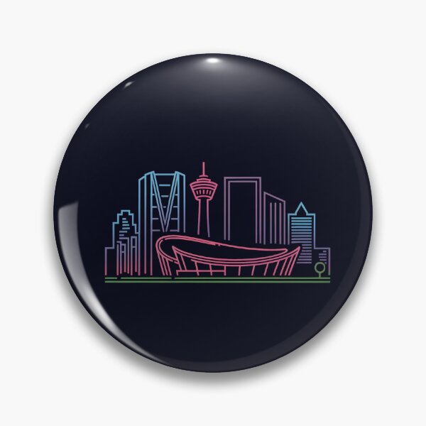 Item preview, Calgary Skyline – Minimalist Neon Travel Souvenir Design designed and sold by Paper Drip.