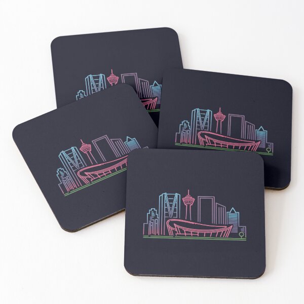 Item preview, Calgary Skyline – Minimalist Neon Travel Souvenir Design designed and sold by Paper Drip.