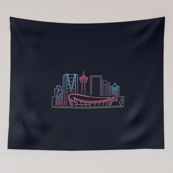 Item preview, Calgary Skyline – Minimalist Neon Travel Souvenir Design designed and sold by Paper Drip.