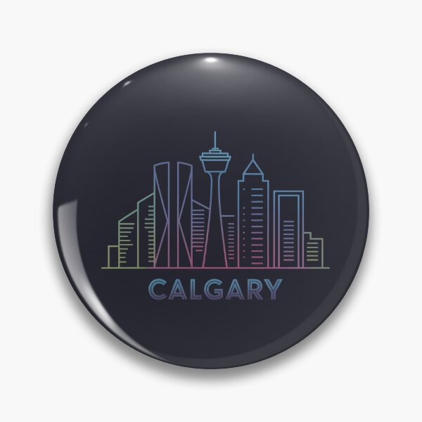 Item preview, Calgary Skyline – Minimalist Neon Travel Souvenir Design designed and sold by Paper Drip.