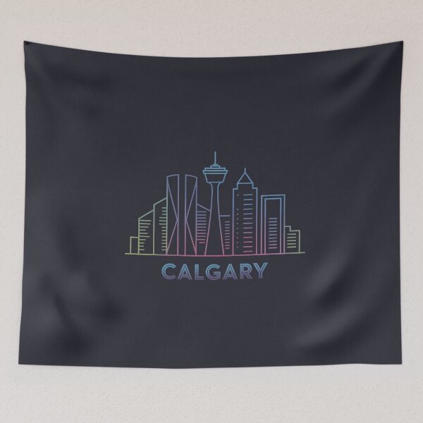 Item preview, Calgary Skyline – Minimalist Neon Travel Souvenir Design designed and sold by Paper Drip.