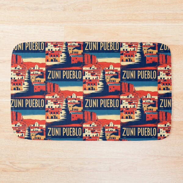 Item preview, Zuni Pueblo New Mexico 1950s USA Vintage Travel Tourism designed and sold by TravelersGems.