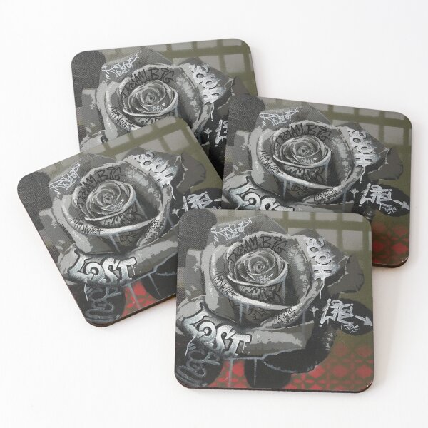 Item preview, graffiti rose painting designed and sold by 7Daygallery.