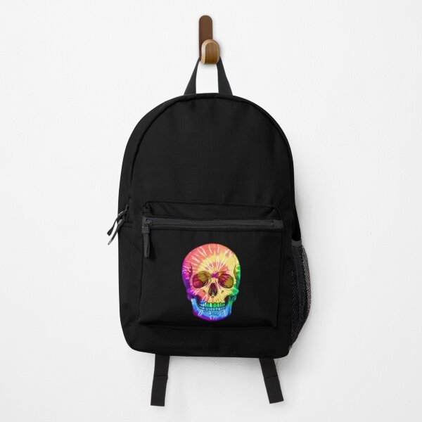Item preview, Psychedelic rainbow tie-dye skull designed and sold by TheSkullRoom.