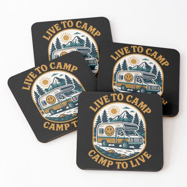 Item preview, Live To Camp Camp To Live Funny Camper designed and sold by LuminOrb.