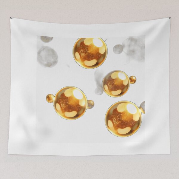 Item preview, Luminous Gold and Silver Orbs Pattern designed and sold by sharon1210.