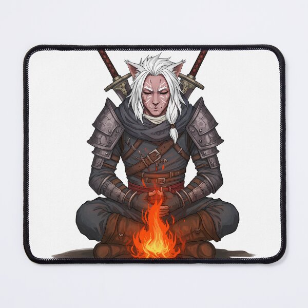 Item preview, Cat Witcher Meditation designed and sold by rendigart.