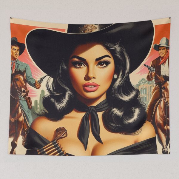 Item preview, Vintage Hot Country Woman designed and sold by PulpVintage.