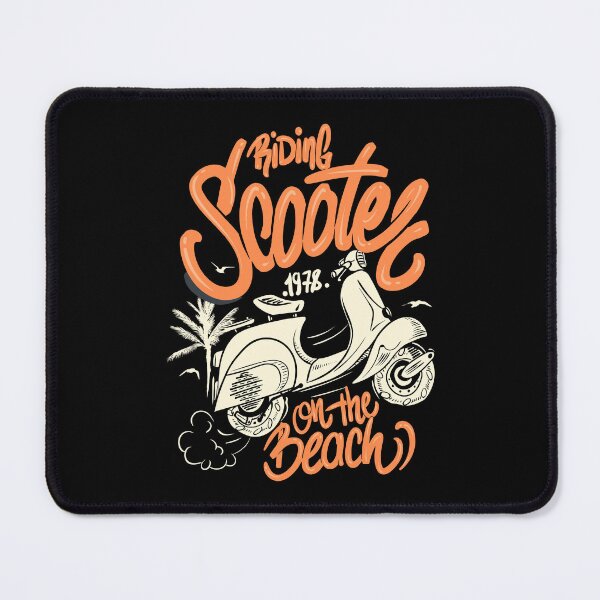 Item preview, scooter motorcycle on the beach designed and sold by Joncasmiart.