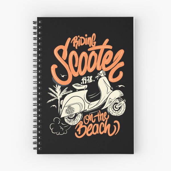 Item preview, scooter motorcycle on the beach designed and sold by Joncasmiart.