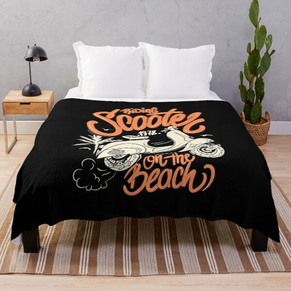 Item preview, scooter motorcycle on the beach designed and sold by Joncasmiart.
