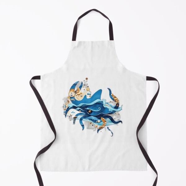 Item preview, Ocean Creature Silhouette in Blue Textures designed and sold by sharon1210.