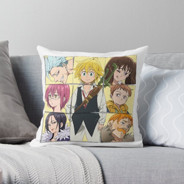 Les sept péchés capitaux - Nanatsu No Taizai Coussin