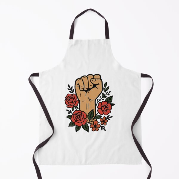 Item preview, Raised Fist with Roses Feminist Sticker – Bold Activist Symbol of Strength & Equality designed and sold by Feral Confetti.