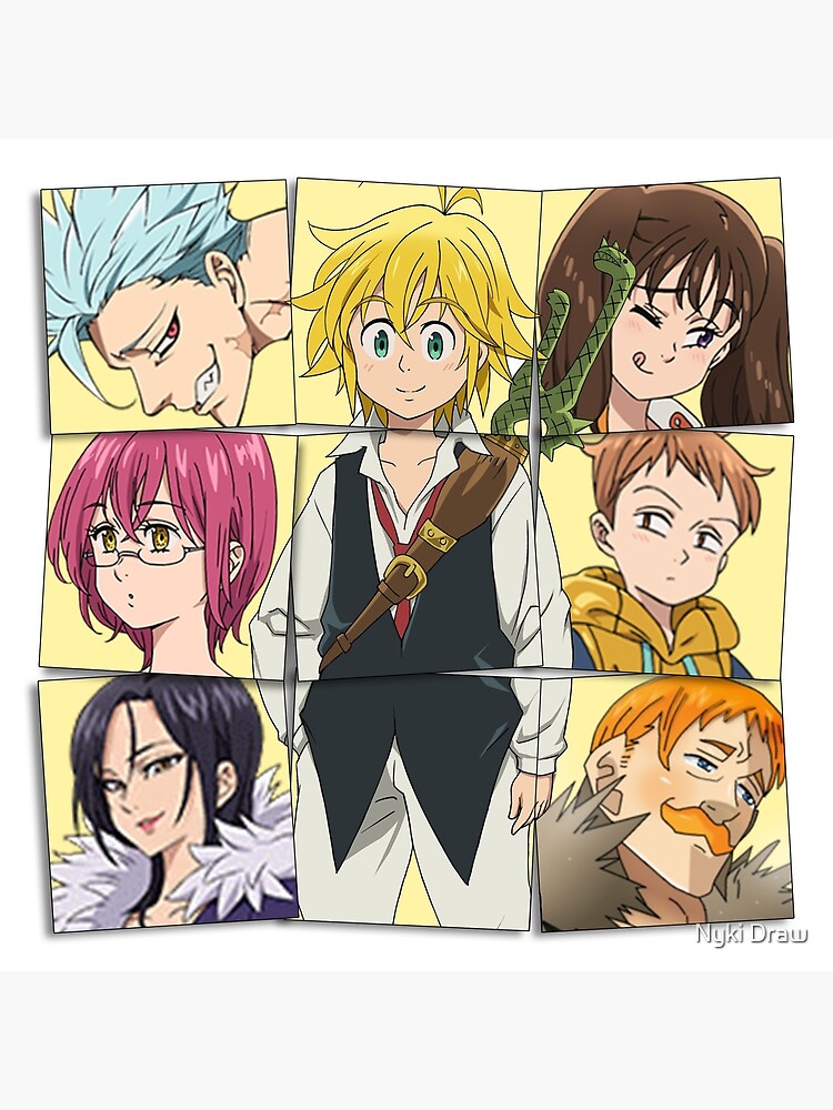 Anime Nanatsu No Taizai Seven Deadly Sins Poster for Sale by  Nicholapolitano