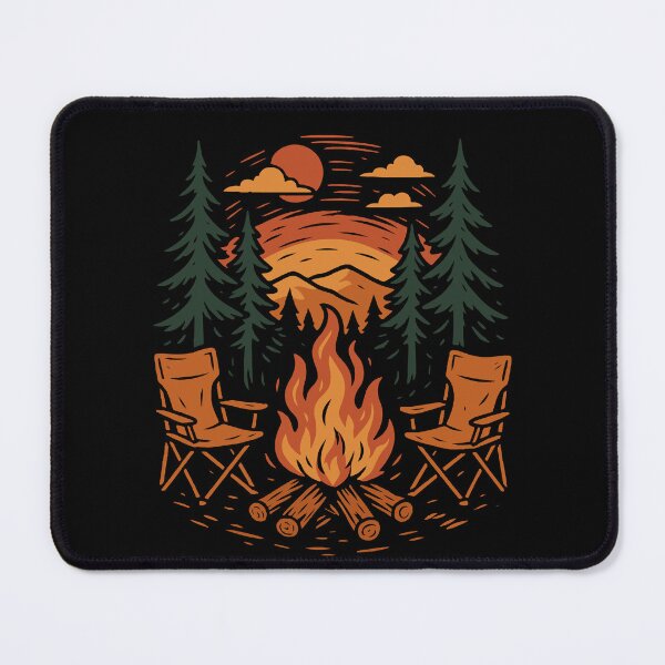 Item preview, Funny Camping Campfire Camper Sunset designed and sold by LuminOrb.