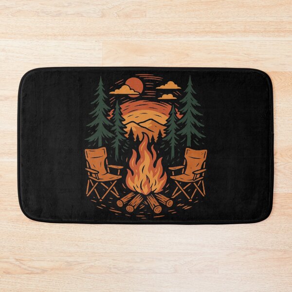 Item preview, Funny Camping Campfire Camper Sunset designed and sold by LuminOrb.