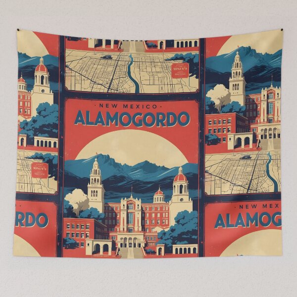 Item preview, Alamogordo New Mexico 1950s USA Vintage Travel Tourism designed and sold by TravelersGems.