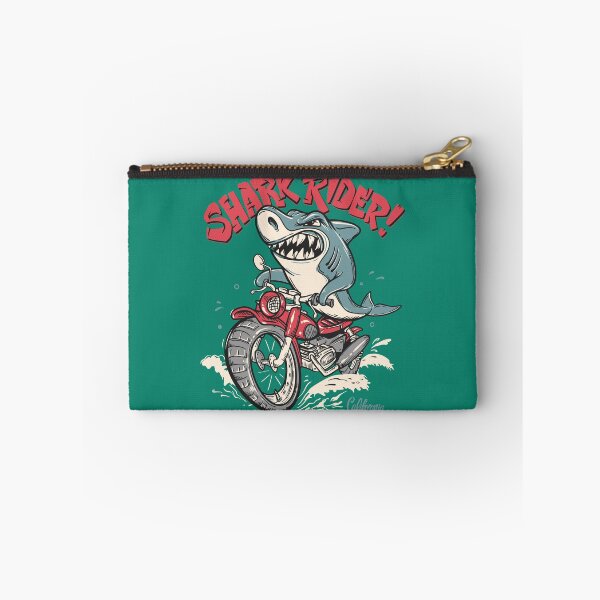 Item preview, Shark on a motorcycle in California designed and sold by Joncasmiart.