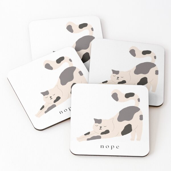 Item preview, Funny Cute Cat Nope Sticker designed and sold by jane-sol.