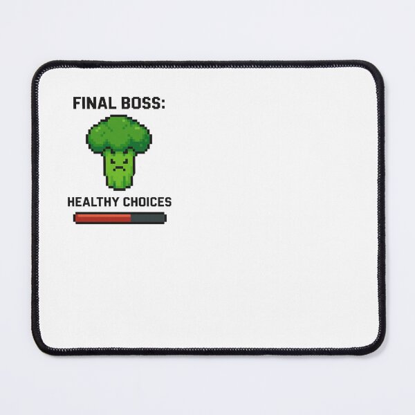 Item preview, Final Boss: Healthy Choices – Funny Pixel Broccoli Design designed and sold by SlomianyPisarz.