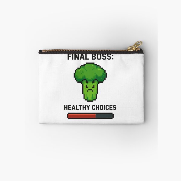 Item preview, Final Boss: Healthy Choices – Funny Pixel Broccoli Design designed and sold by SlomianyPisarz.